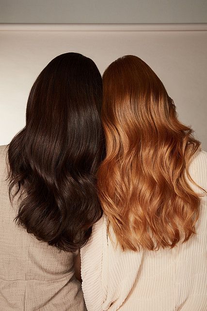 Extensiones castaño oscuro y cobrizo