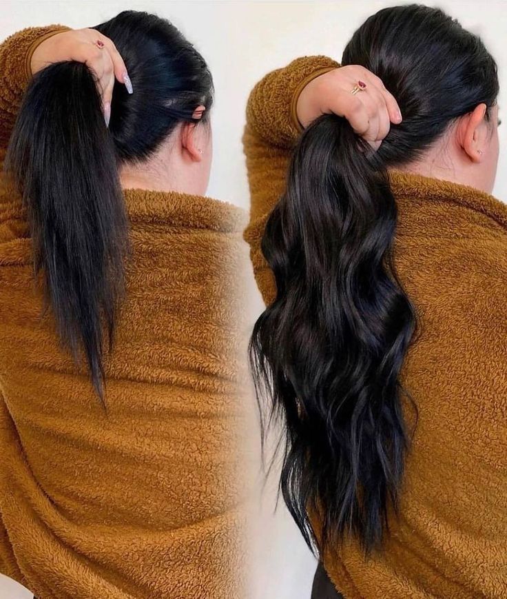 Antes y después con extensiones